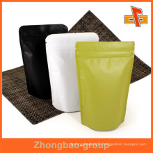 Guangzhou supplier OEM wholesale custom printed food grade stand up zipper paper bag